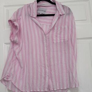 Lola River Pink Striped Women's Blouse